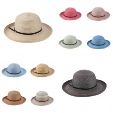 Sun Styles Foldable Crushable Rene Ladies Upturn Brim Bowler Hat  eb-25644914